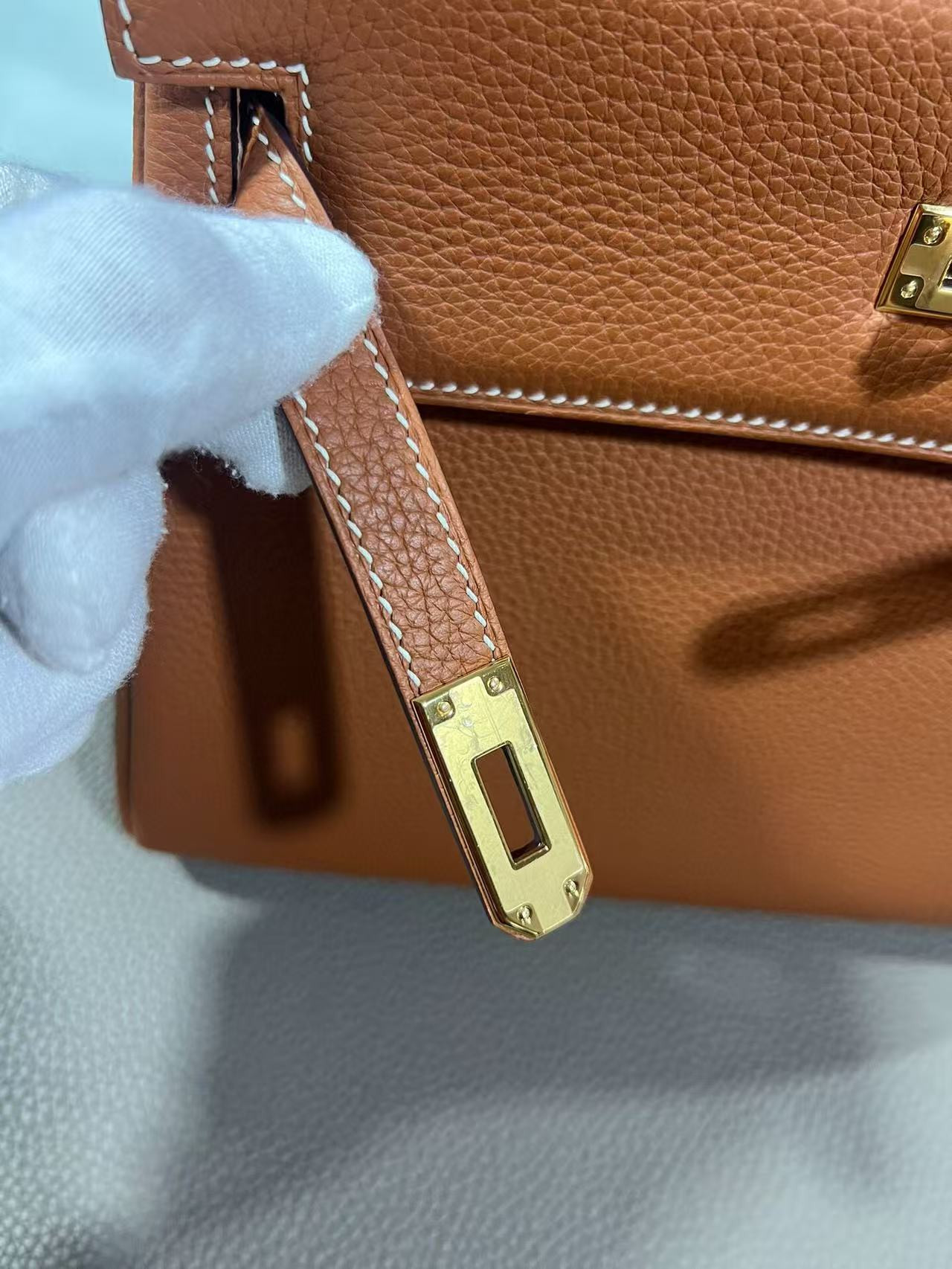 Hermes Togo Kelly Silver-tone Hardware 25