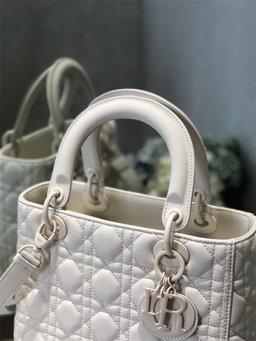 Medium Lady Dior Bag 9.5 x 8 x 4.5 inches