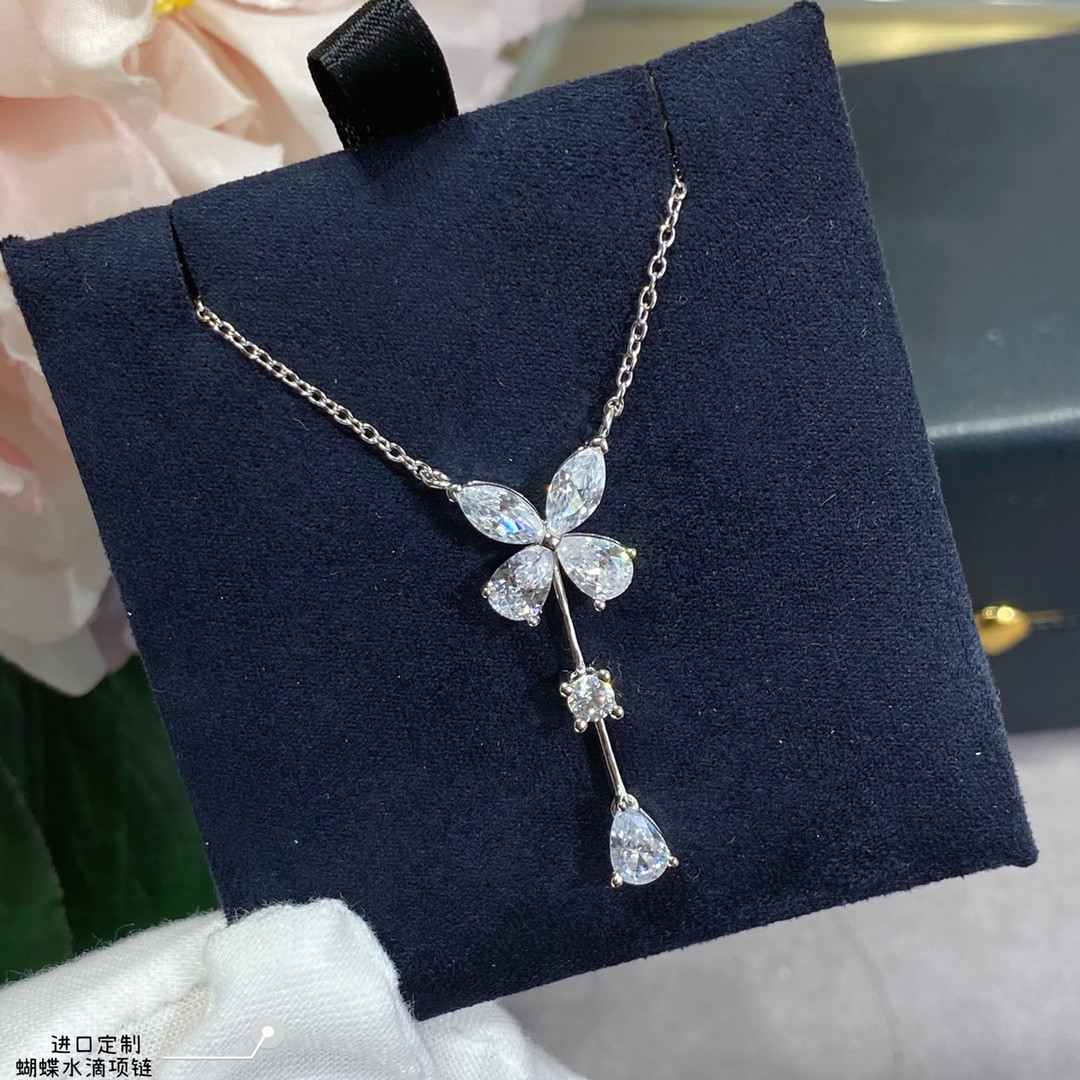 Graff Butterfly Water Drops Necklace