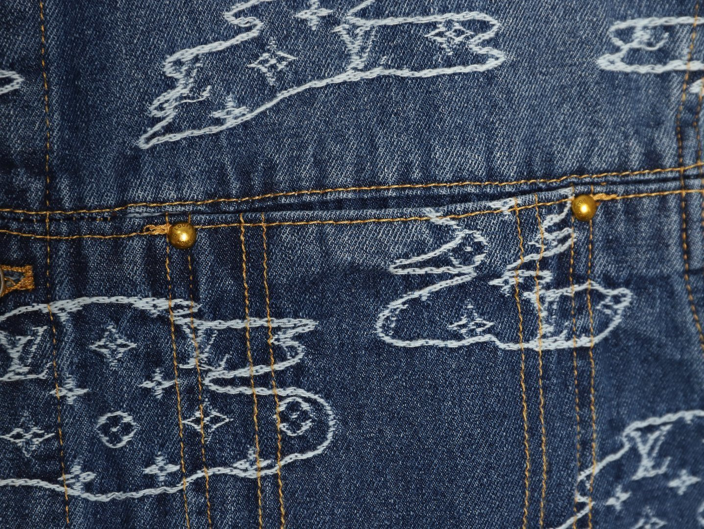 Louis Vuitton 25FW Denim Jacket Suit