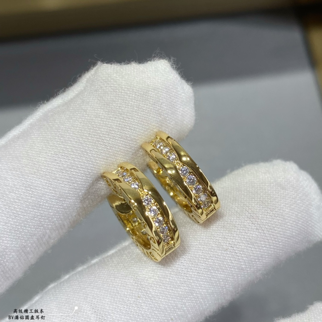 Bvlgari Disc full of diamonds Earrings