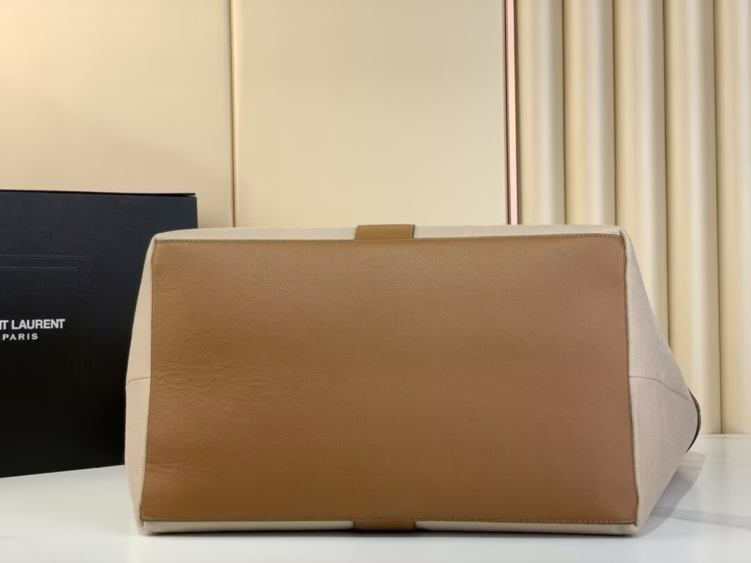YSL Y Tote In Canvas And Leather 37×32×7cm
