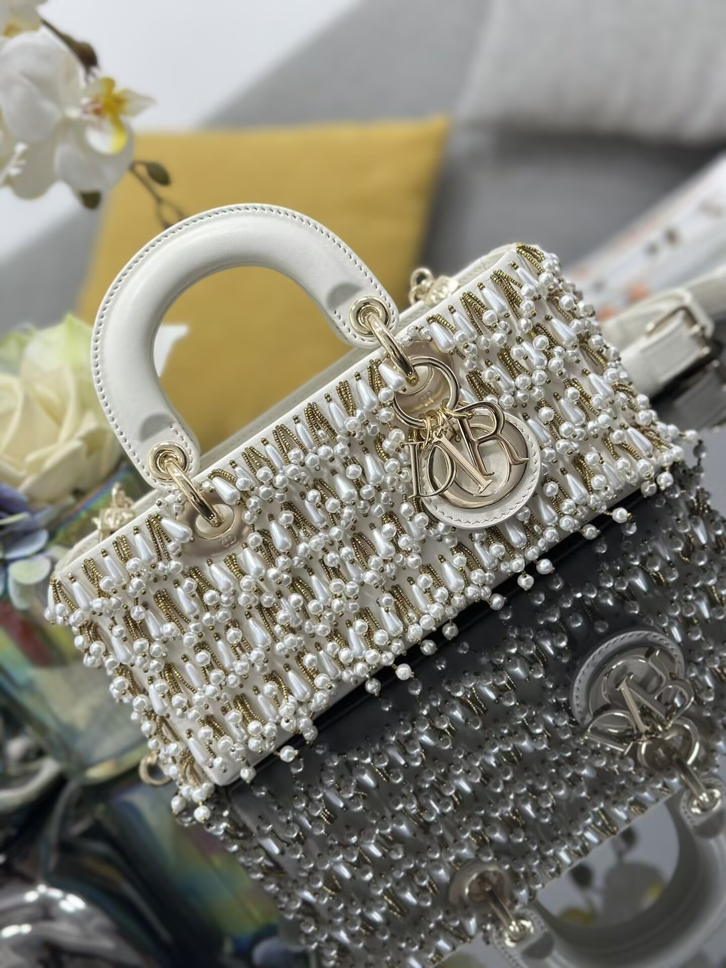 DIOR SMALL LADY D-JOY BAG 22x6x12cm