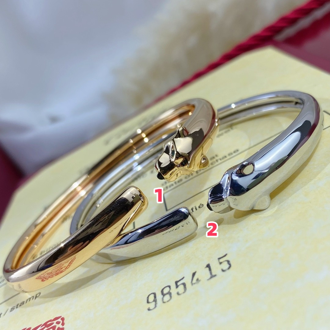 Cartier Slim Polished Leopard Bracelet 16-17