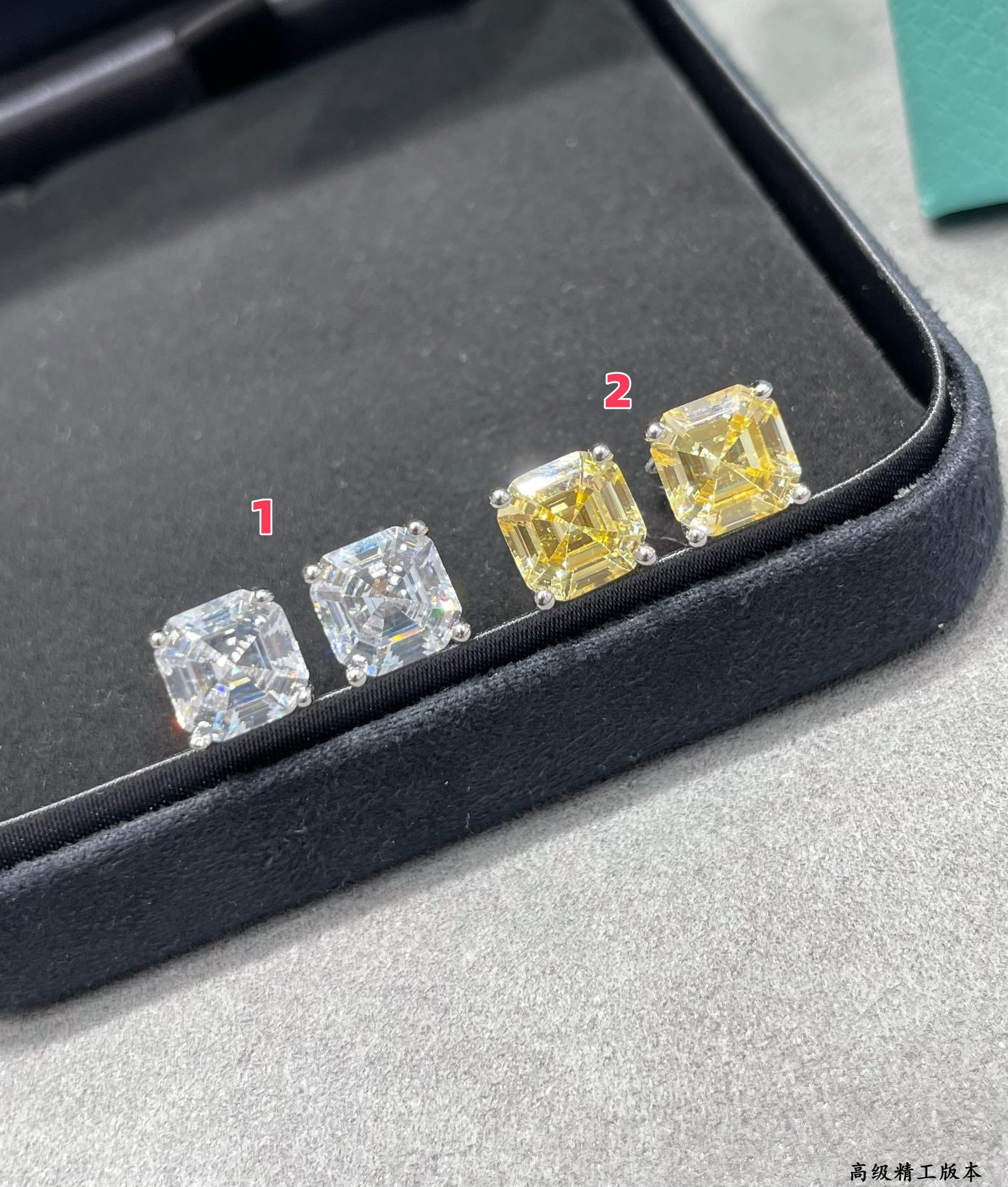 Tiffany & Co. Four-Prong Stud Earrings 7x7mm Ag925