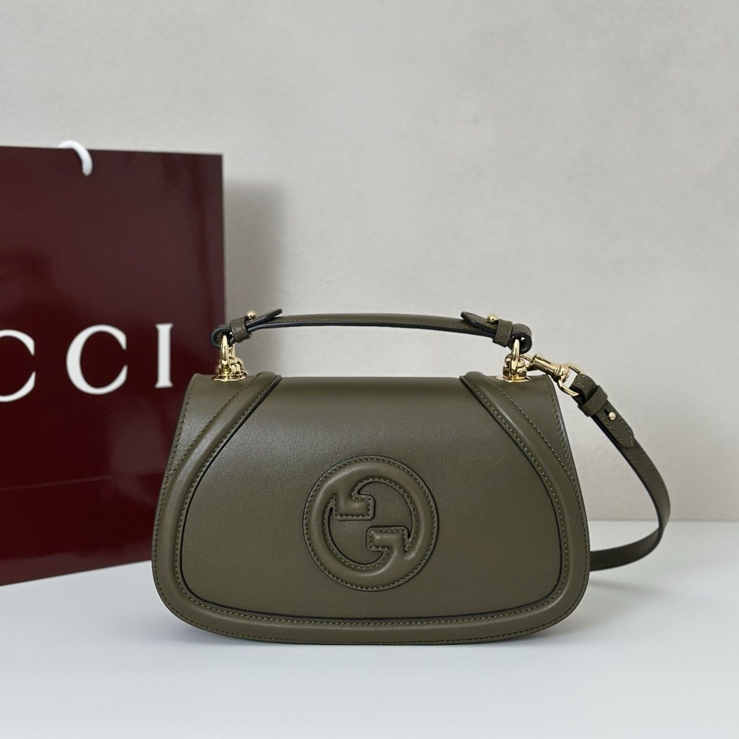GUCCI BLONDIE Medium TOP HANDLE BAG 27x17x7cm