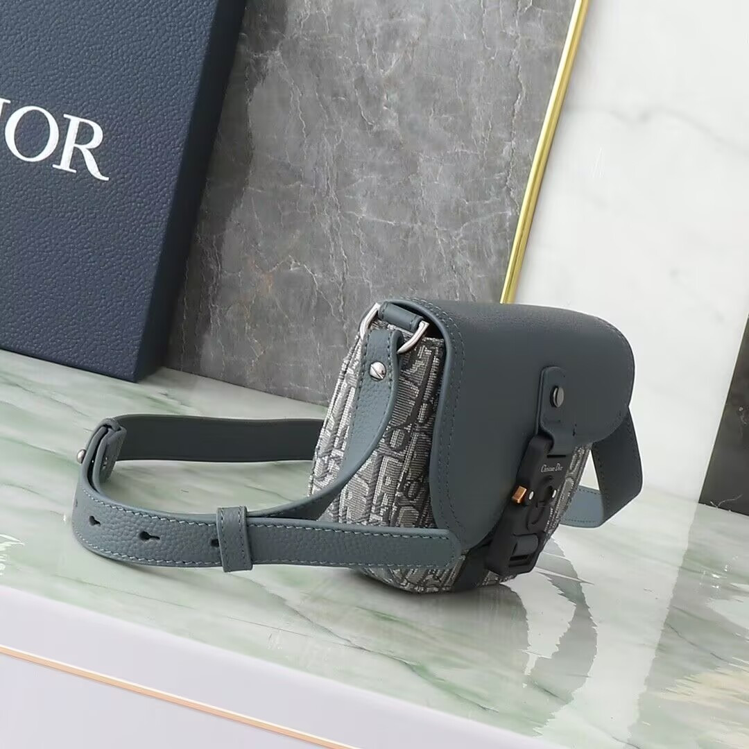 Dior Mini Saddle Messenger Bag With Flap 19.5x13x4.3cm
