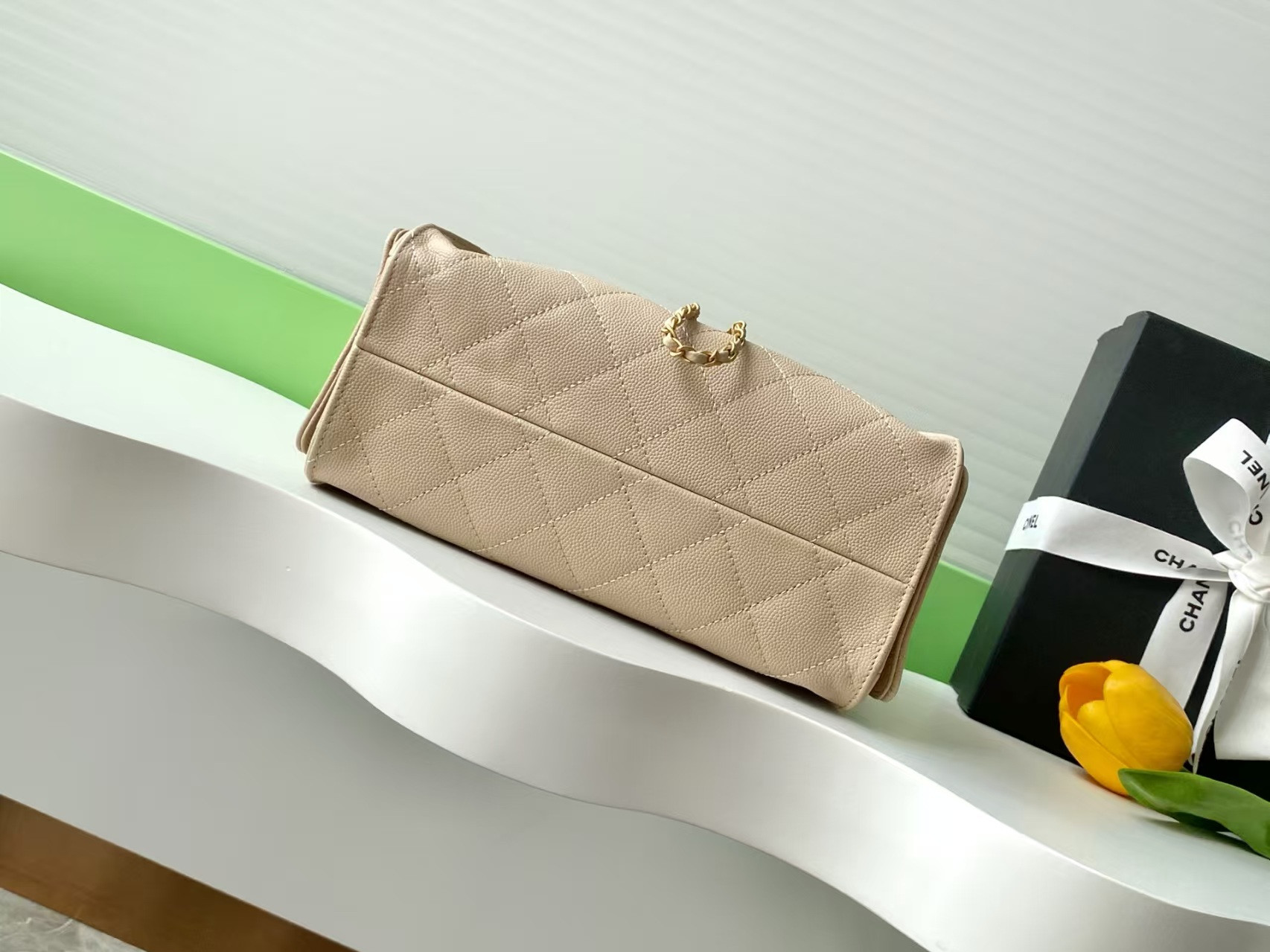 CHANEL 25C Bucket Bag 20x22x12.5cm