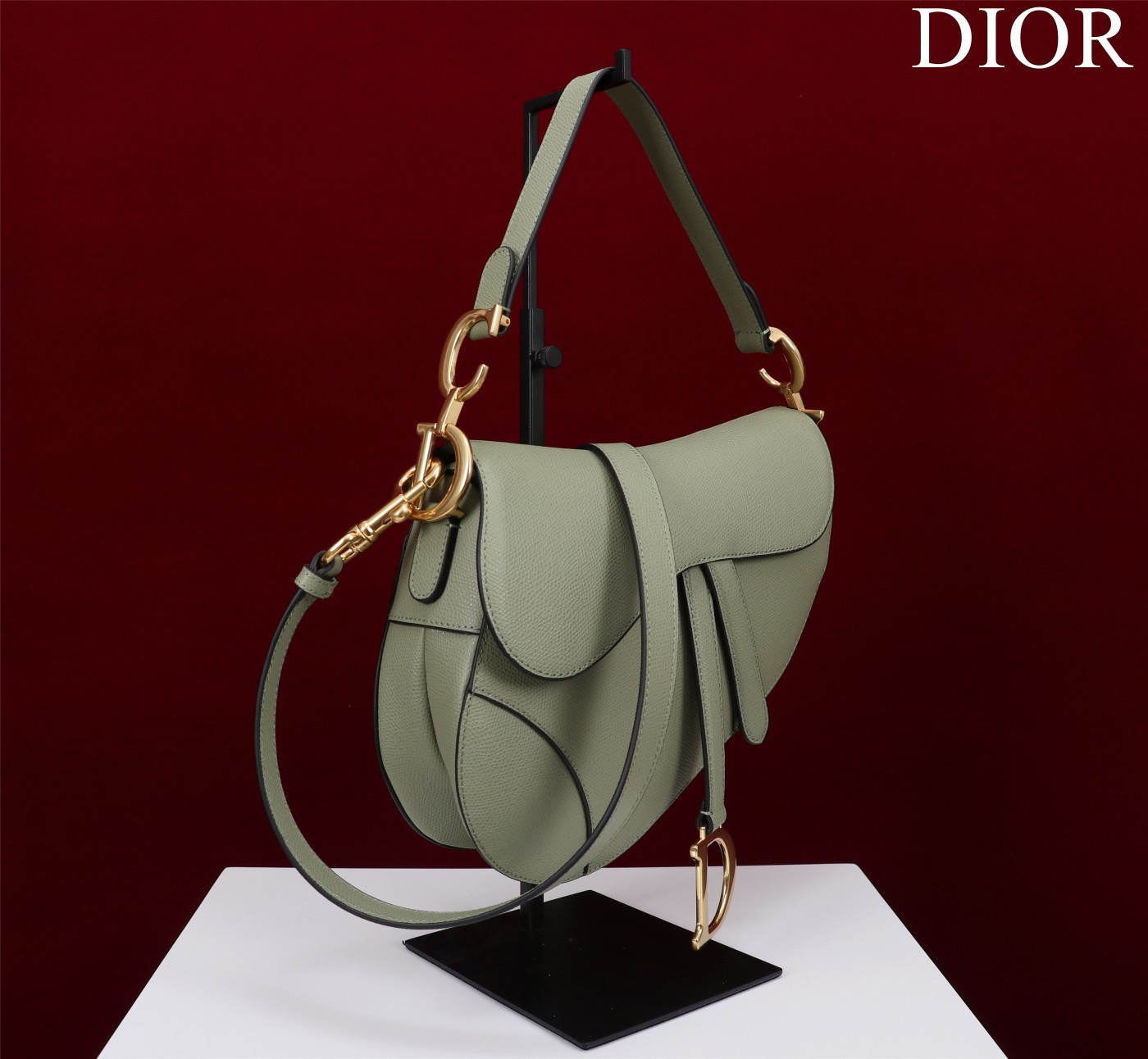 Dior Saddle Bag Grained Calfskin 25.5x20x6.5cm