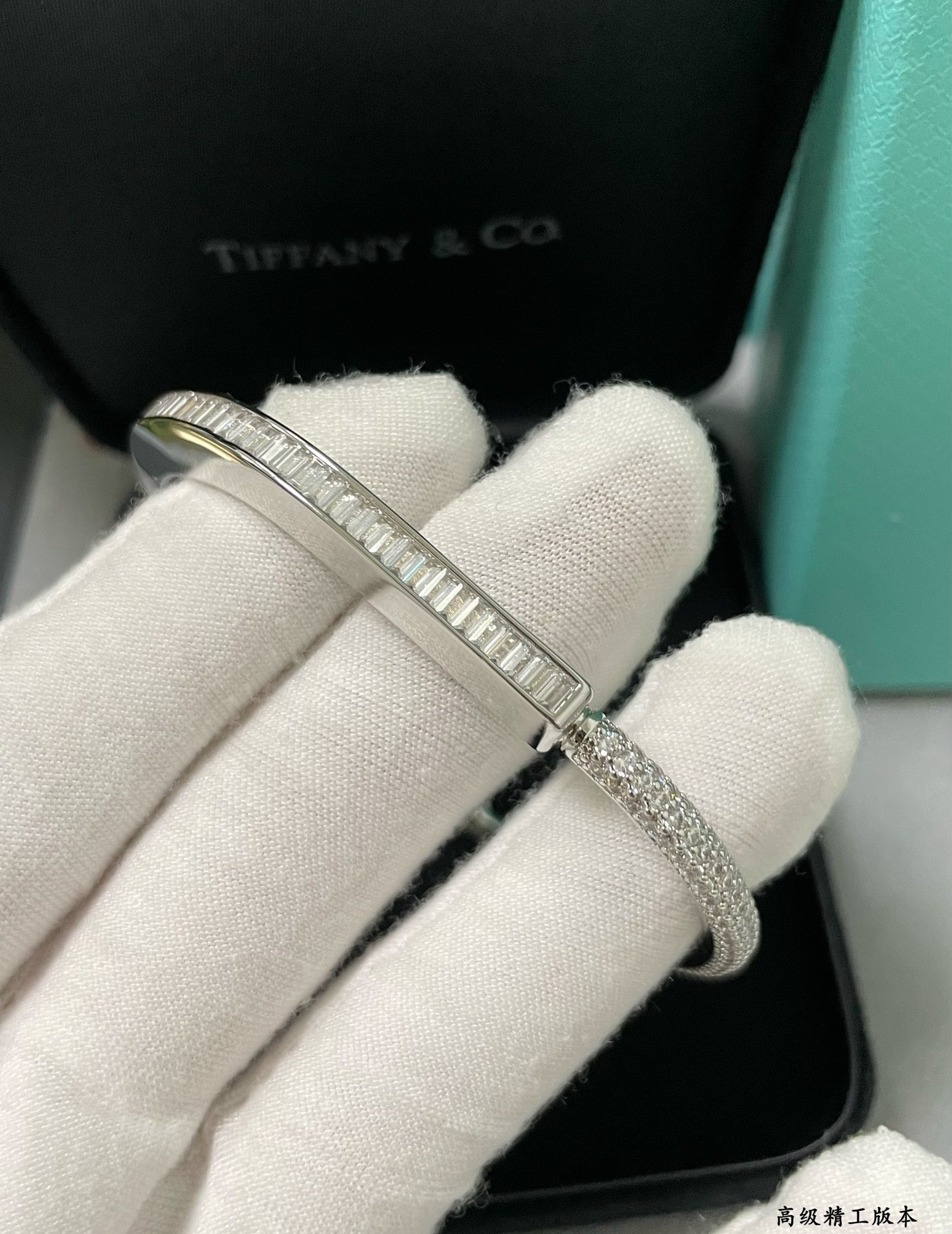 Tiffany & Co. T Lock Square Diamond Bracelet