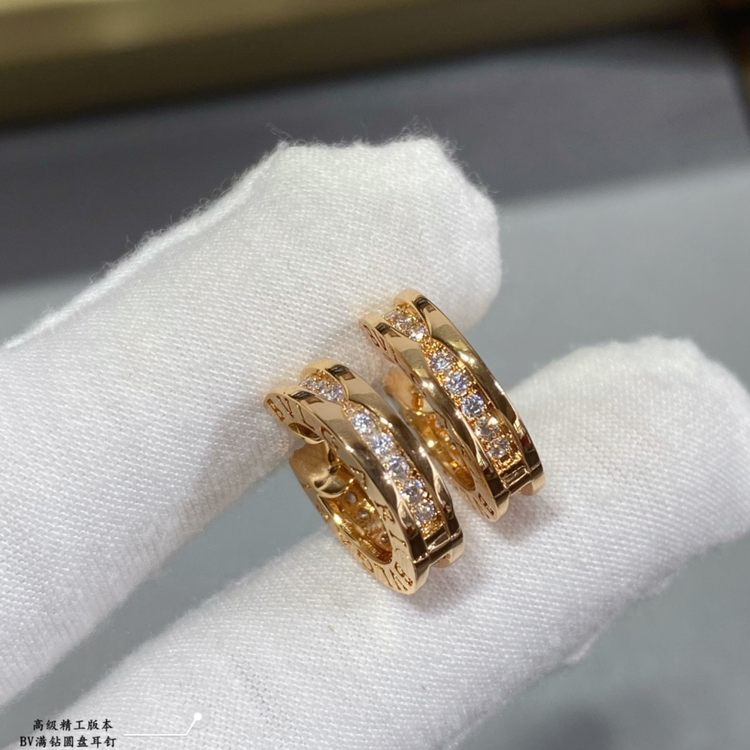 Bvlgari Disc full of diamonds Earrings