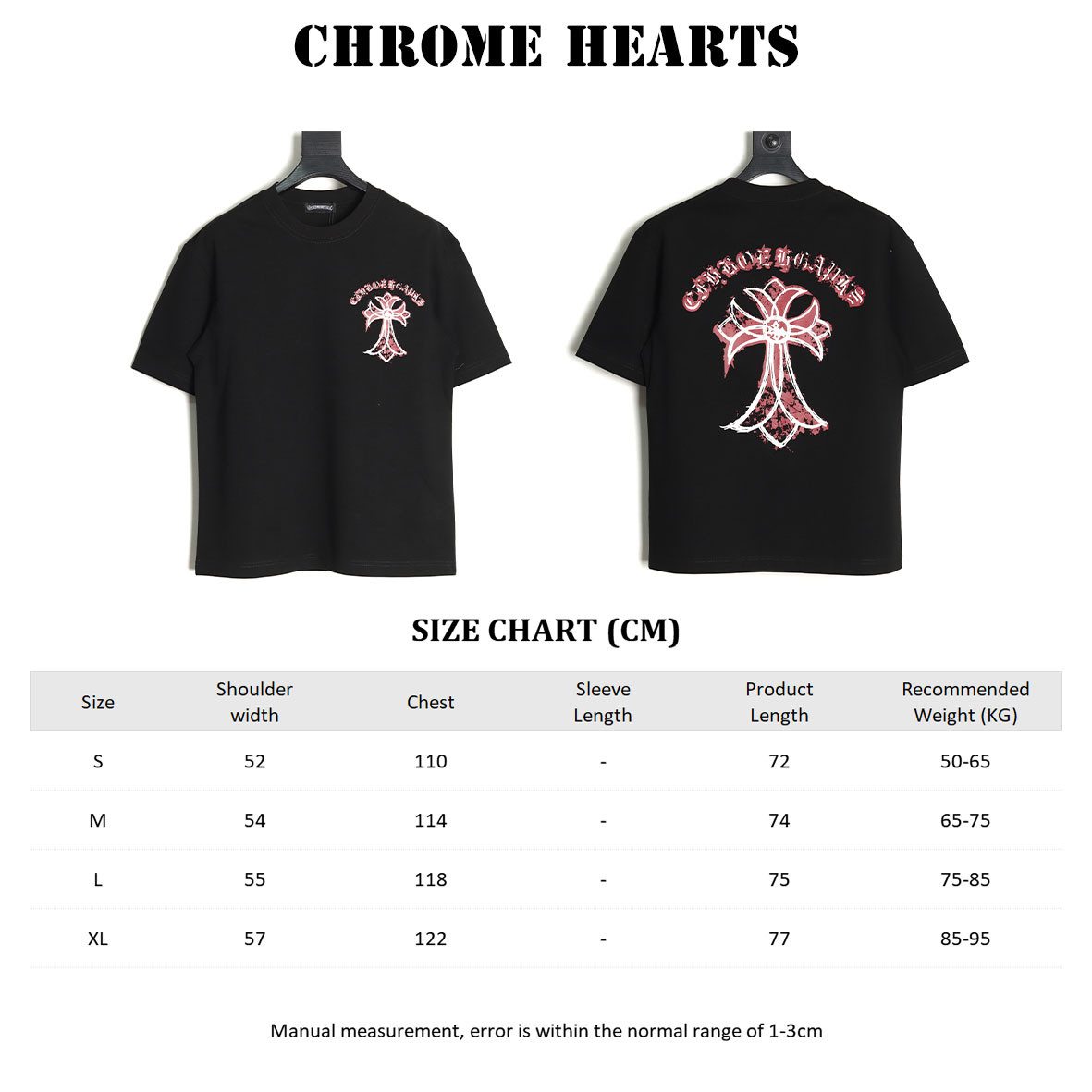 Ch*0me He**ts 25ss short-sleeved t-shirt