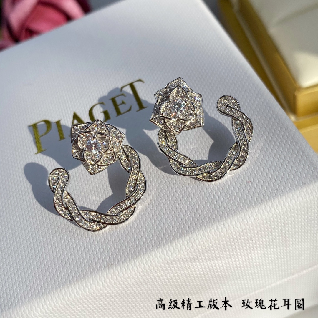 Piaget rose hoop Earrings