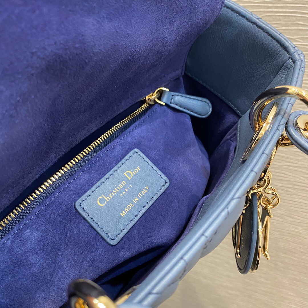 Small Lady Dior Bag 8 x 6.5 x 3 inches