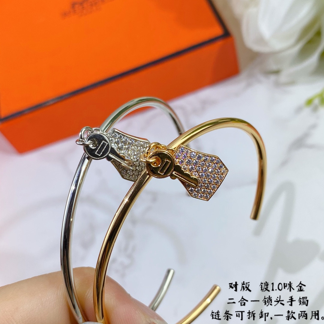 Hermes two-in-one padlock Bracelet