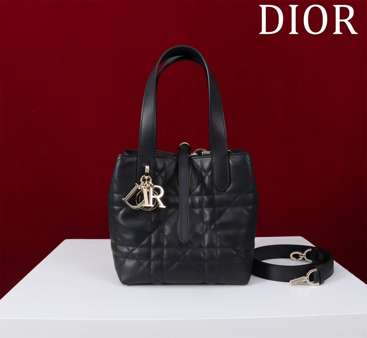 Dior Small Dior Toujours Vertical Tote Bag 18.5 x 18.5 x 12 cm