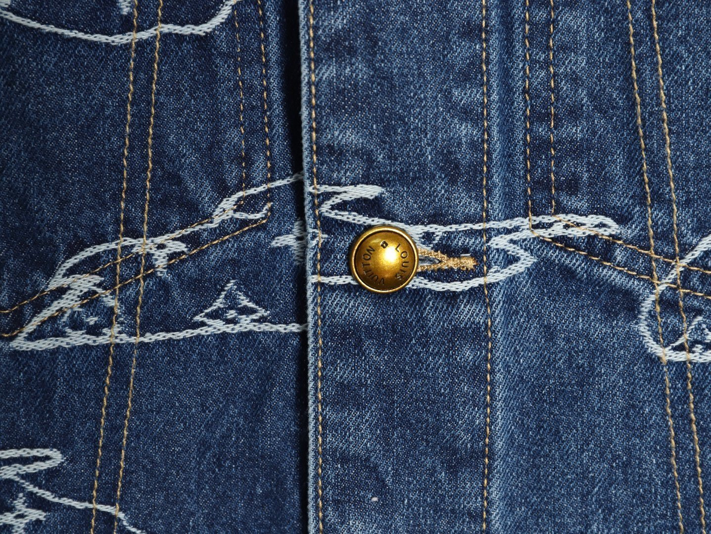 Louis Vuitton LV Pharrell nigo Tyler Denim Jacket Suit