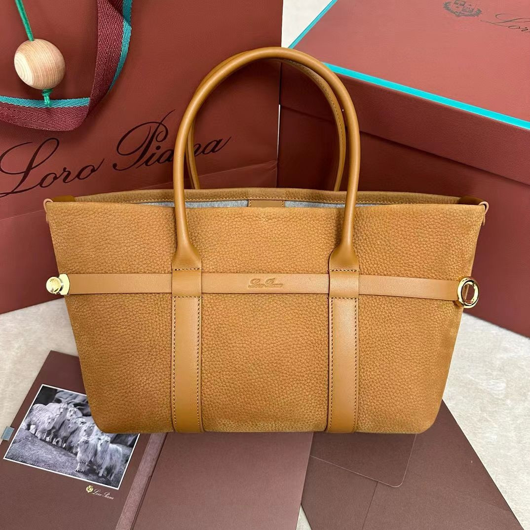 Loro Piana Small Ghiera Shopper 28x19x12cm