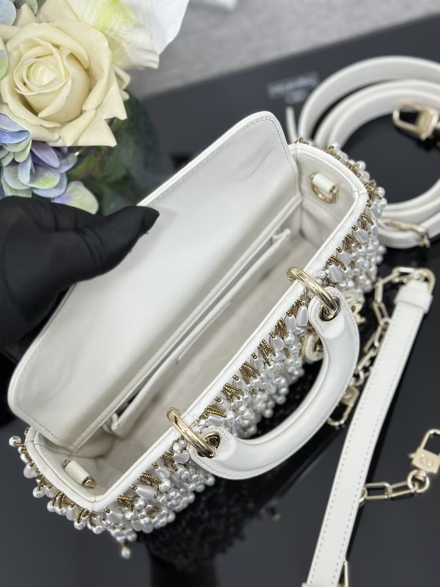 DIOR SMALL LADY D-JOY BAG 22x6x12cm