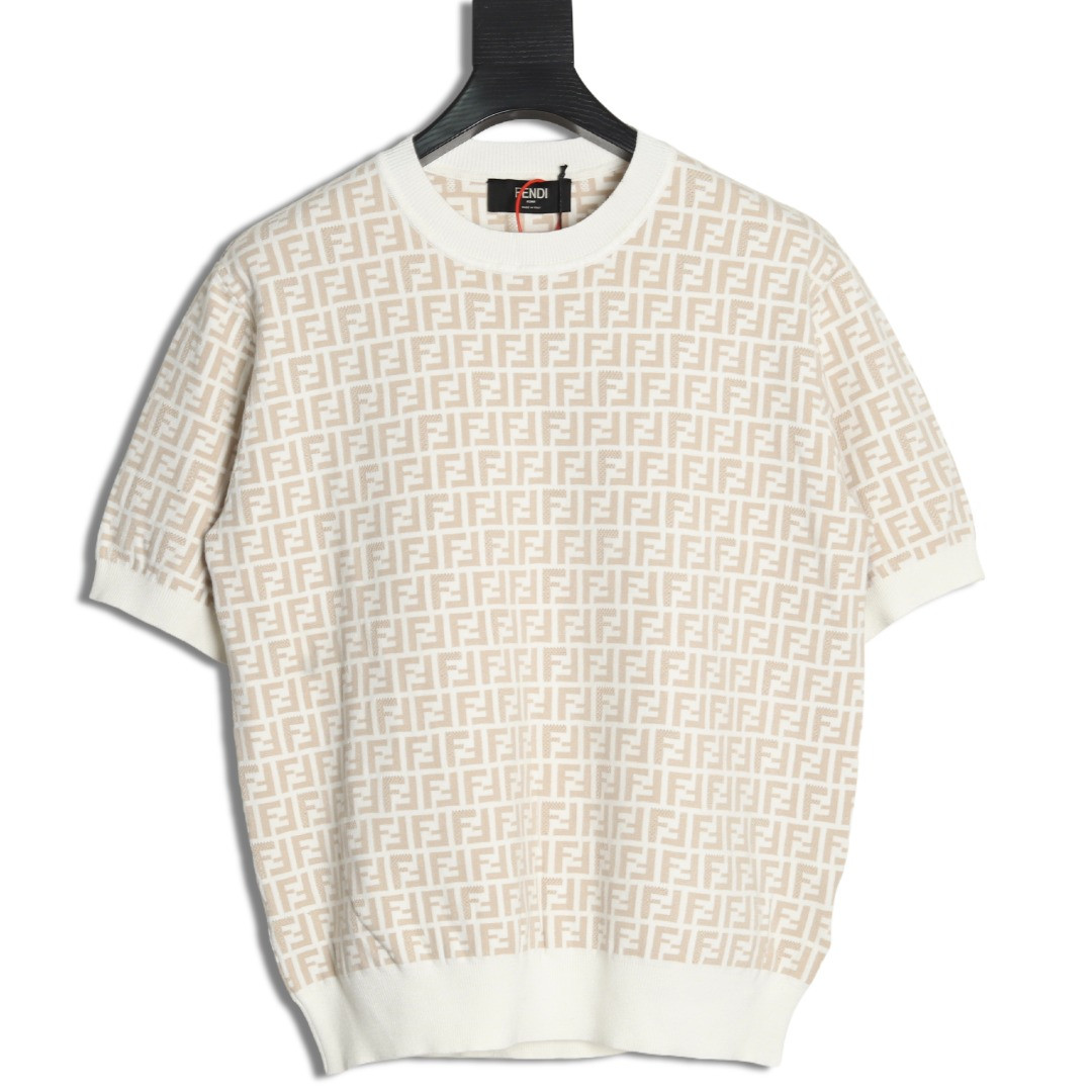 FENDI FD knitting Short-sleeved