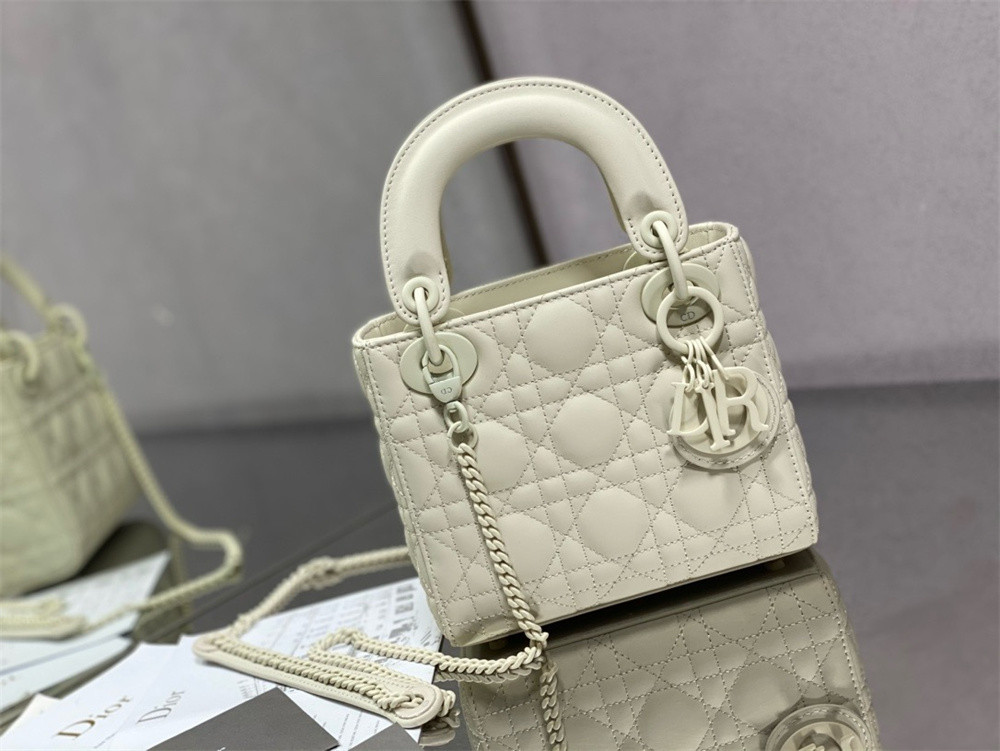 Mini Lady Dior Bag 6.5 x 6 x 3 inches