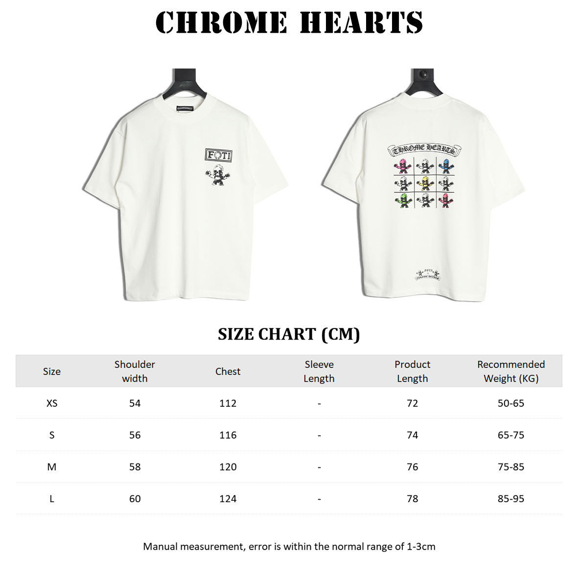 Ch*0me He**ts 25ss short-sleeved t-shirt