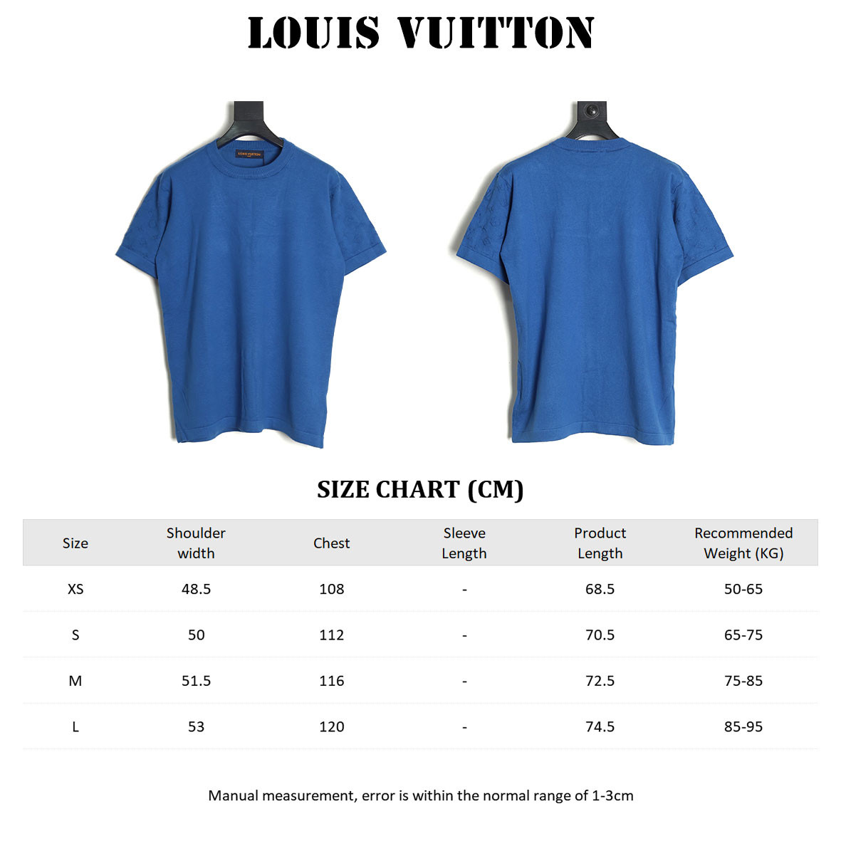 Louis Vuitton LV 25Fw knitting Short-sleeved