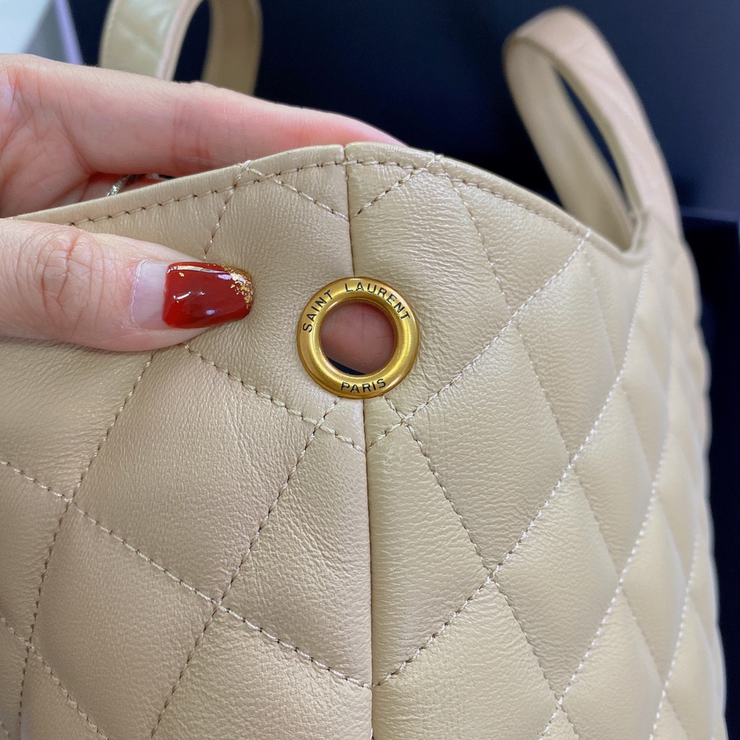 YSL ICARE MAXI SHOPPING BAG IN QUILTED LAMBSKIN