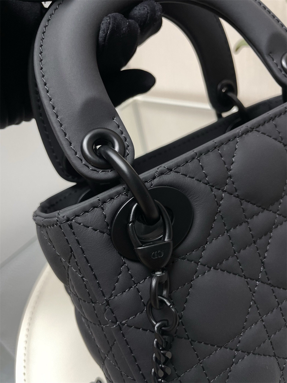 Mini Lady Dior Bag 6.5 x 6 x 3 inches