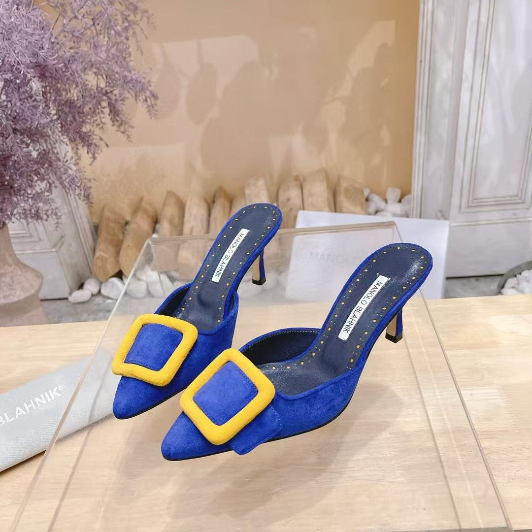 UA Manolo Blahnik Mules 7.5cm