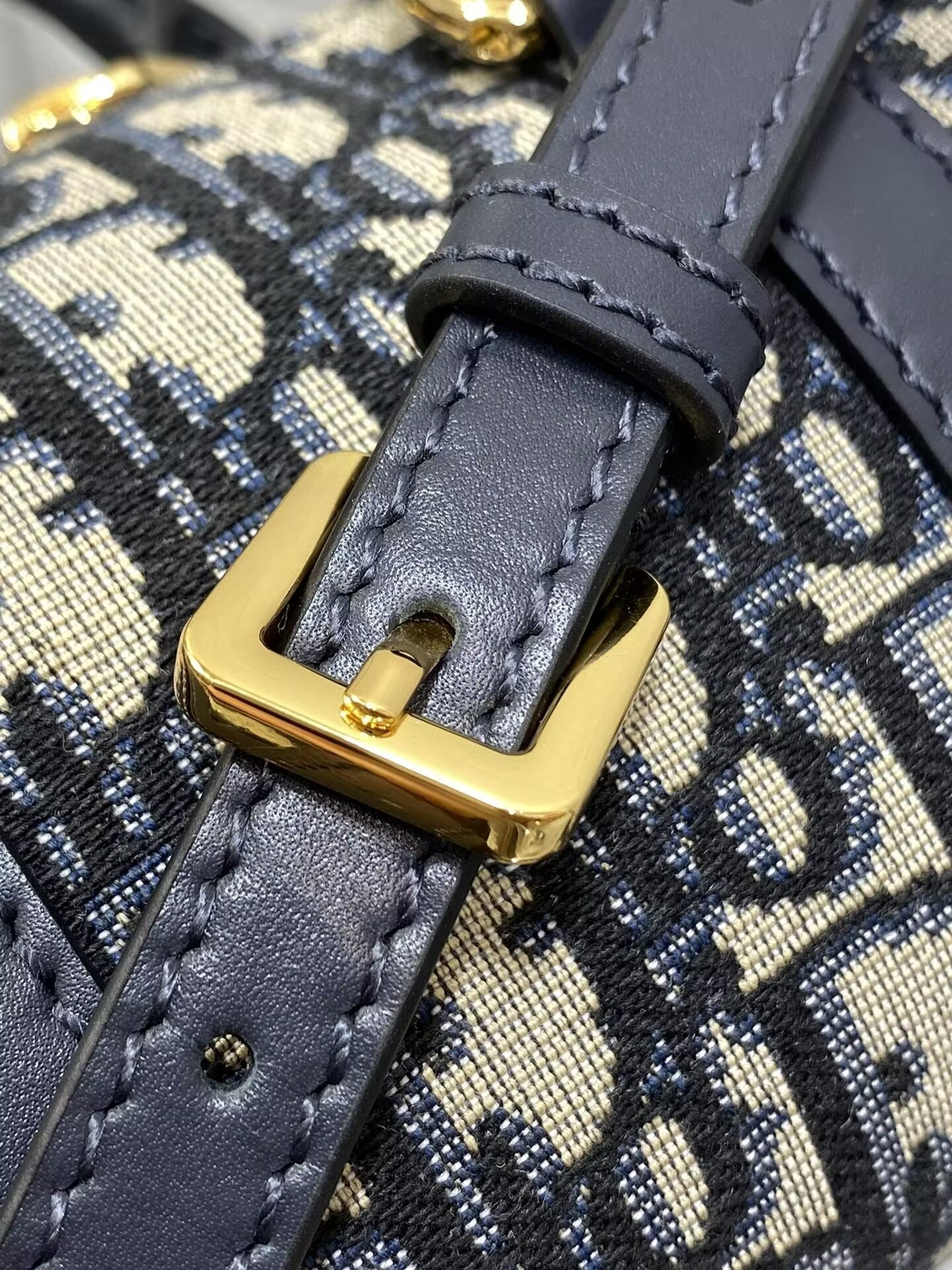 Dior Groove 17 Bag Blue Dior Oblique Jacquard 17x10x8cm