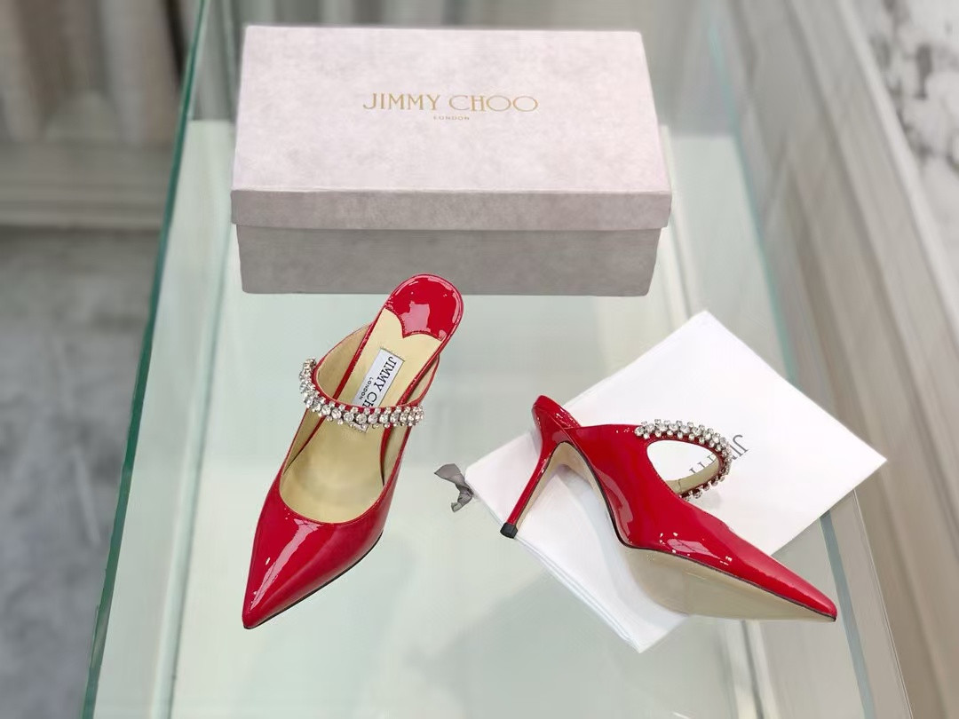 UA Jimmy Choo Mules En Cuir Bing