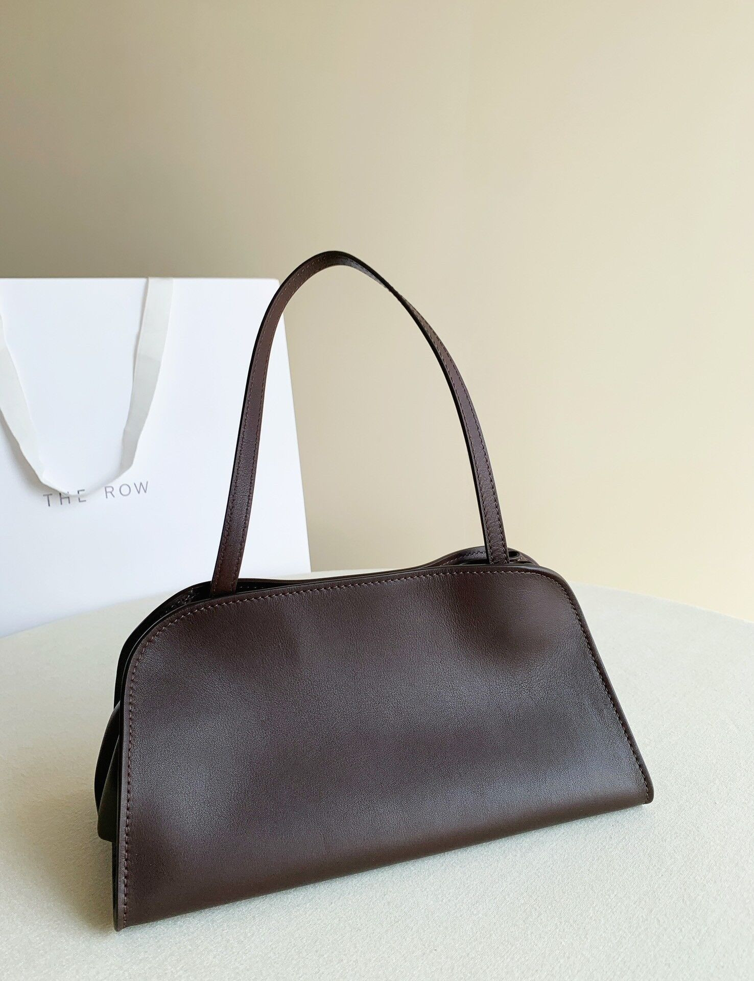 The Row Peggy Clutch in Leather 28x13x14cm