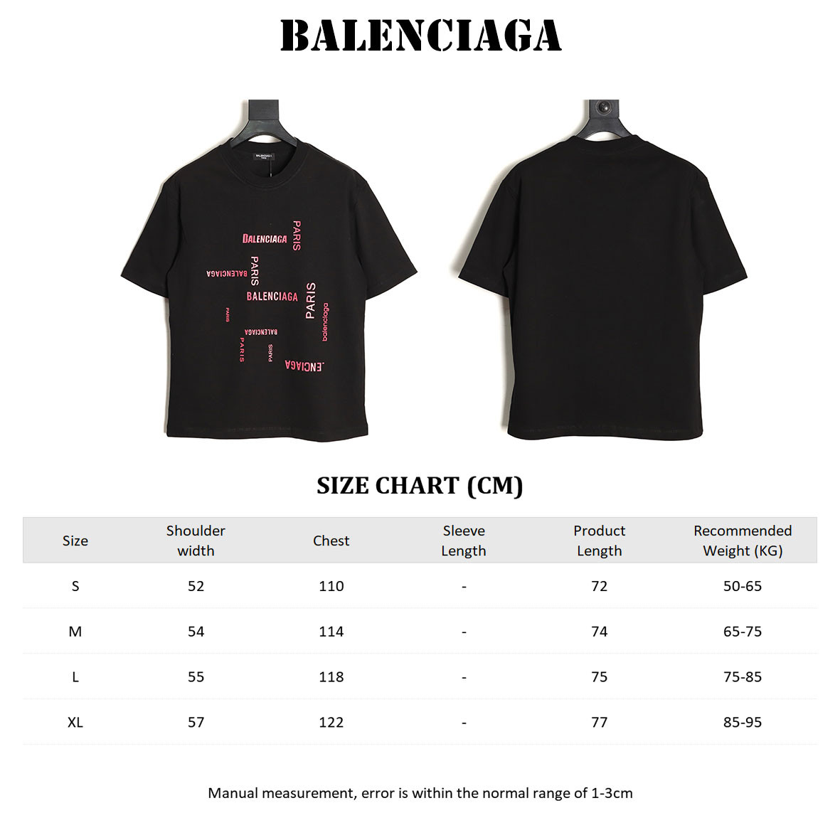 Balenciaga 24SS Short-sleeved T-shirt