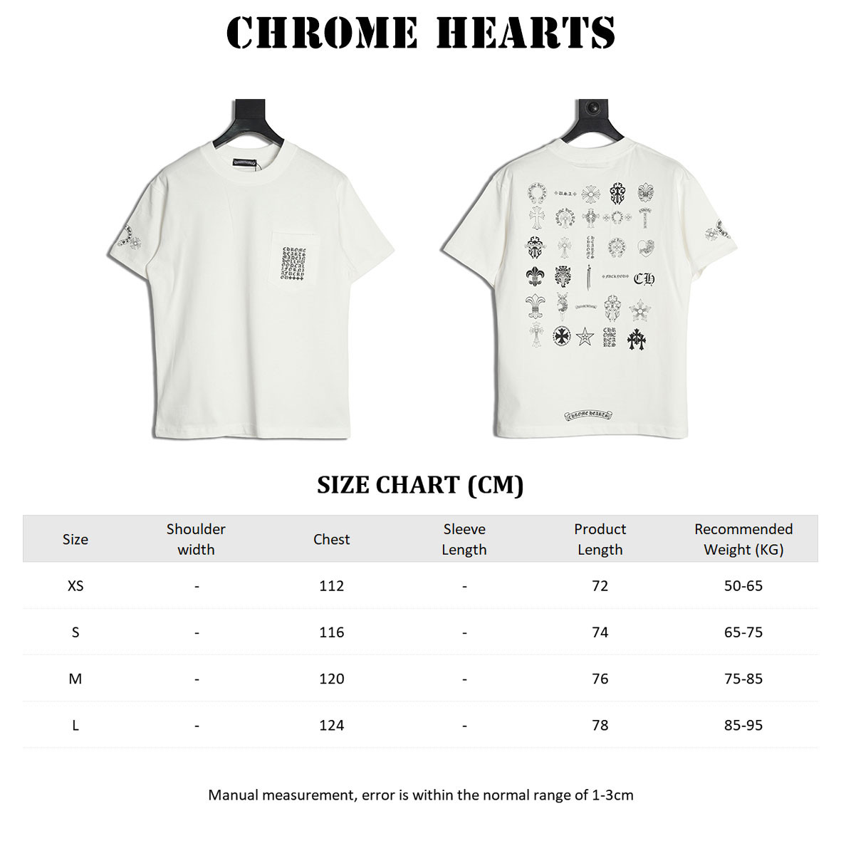 Ch*0me He**ts 25ss short-sleeved t-shirt