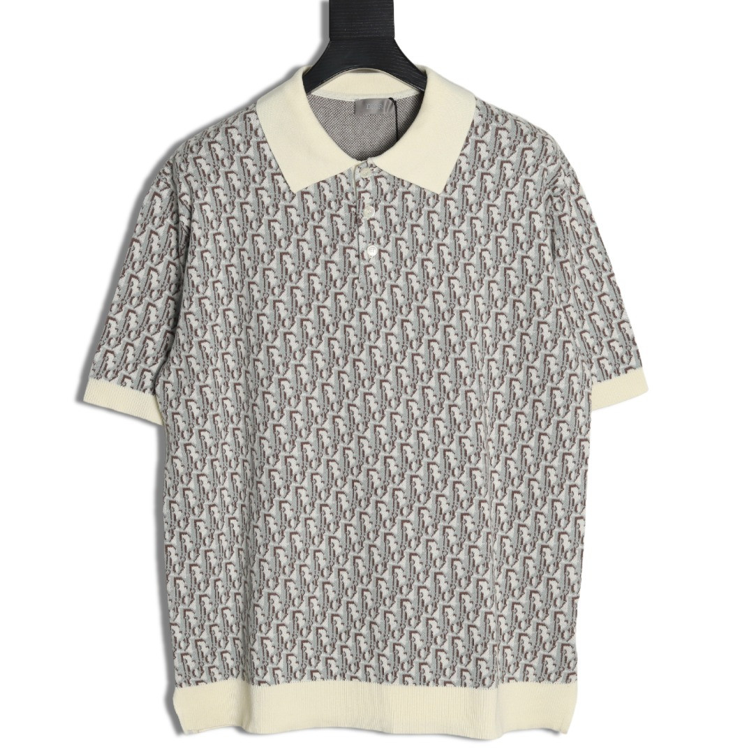 Dior knitting Short-sleeved Polo shirt