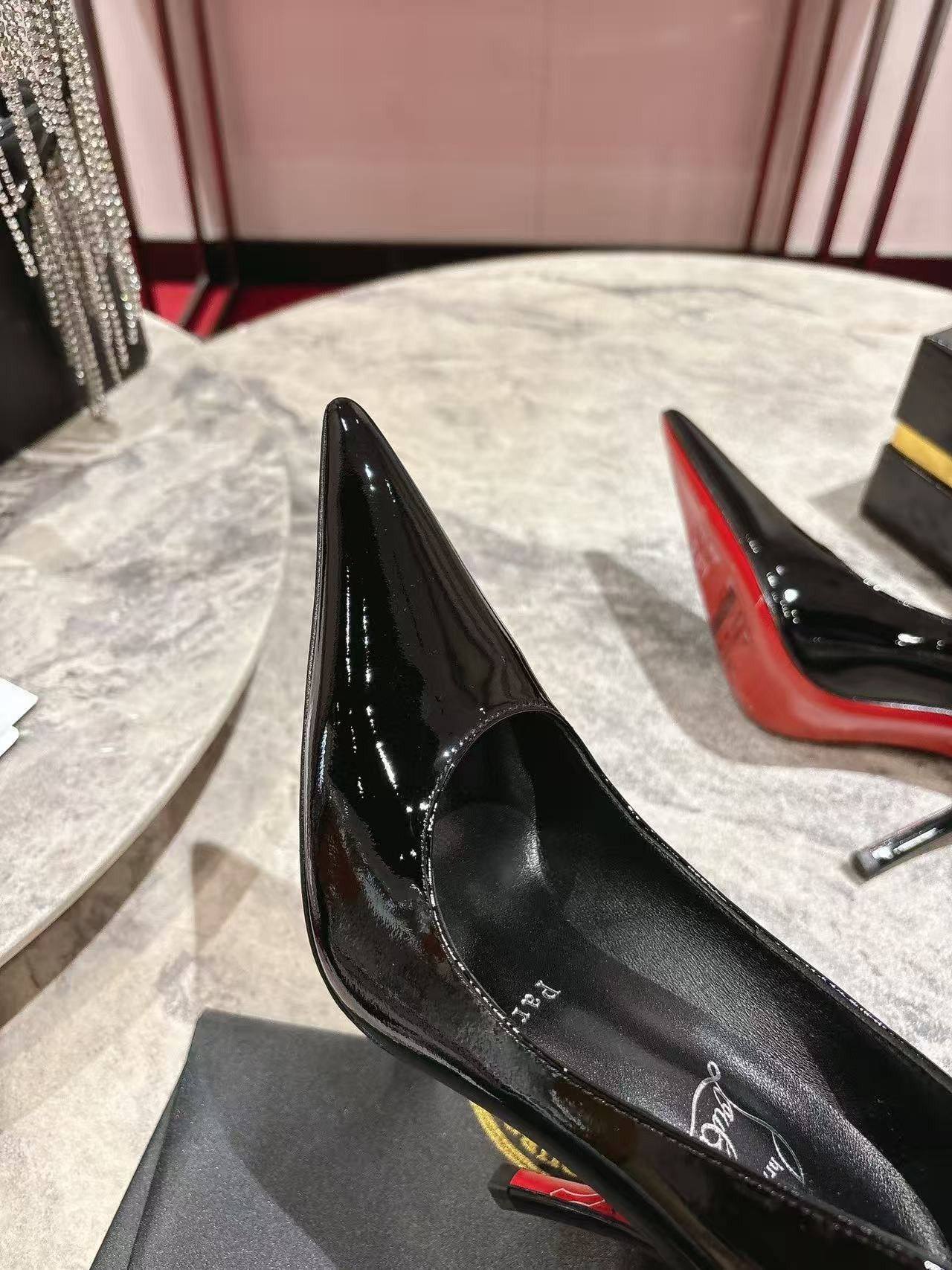 UA Christian Louboutin CL red-bottom shoes 10cm Heel