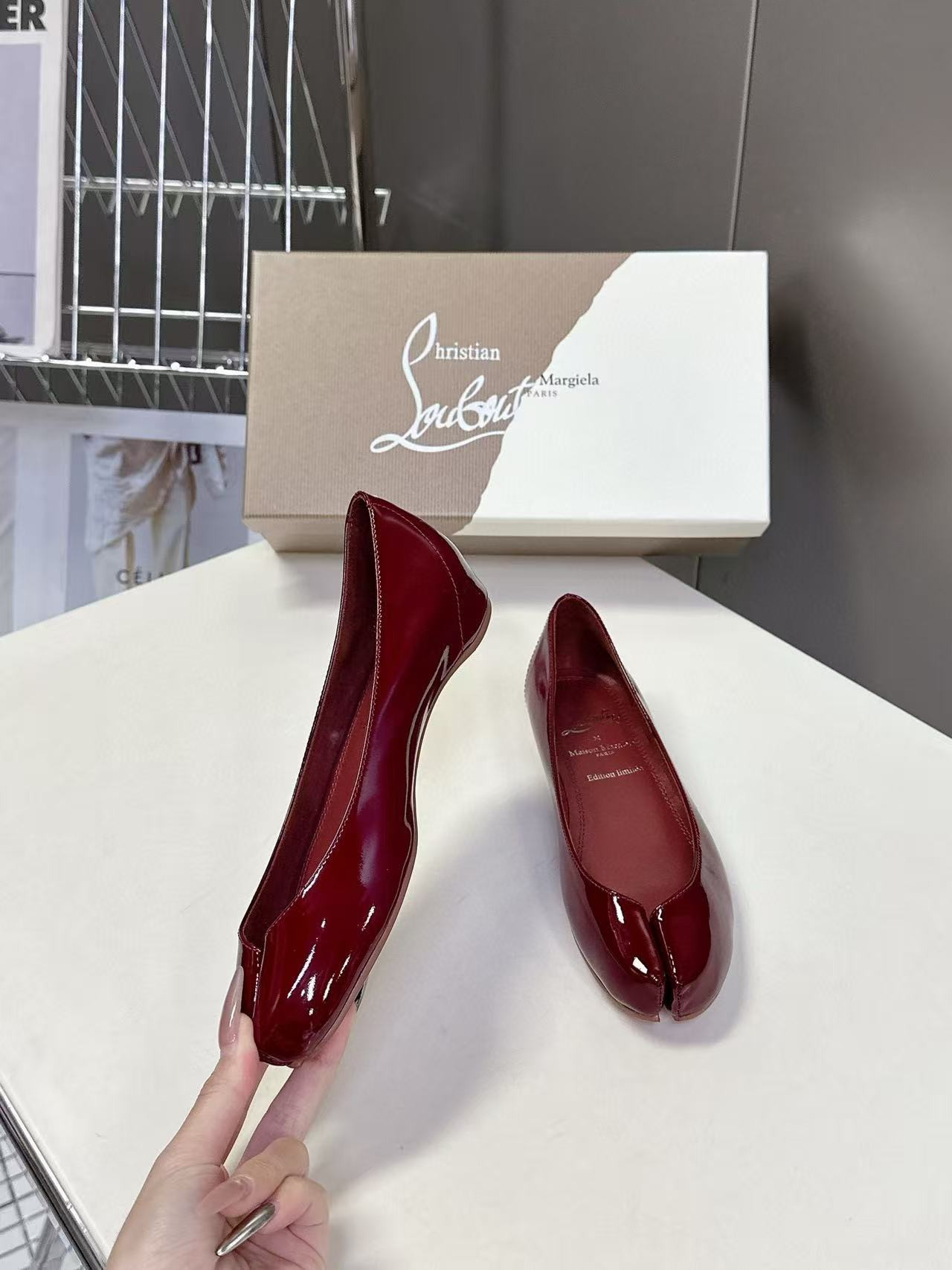 UA Christian Louboutin Marlougiela Ballerinas Patent calf leather