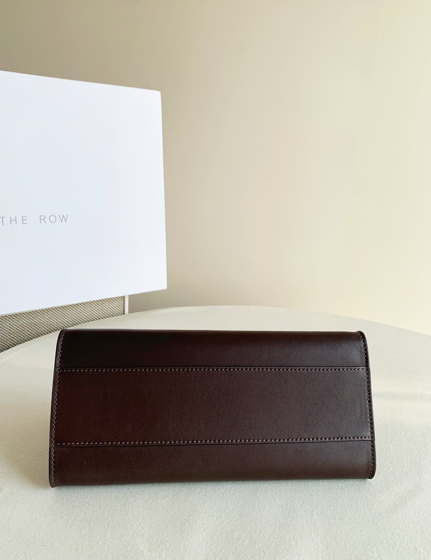 The Row Peggy Clutch in Leather 28x13x14cm