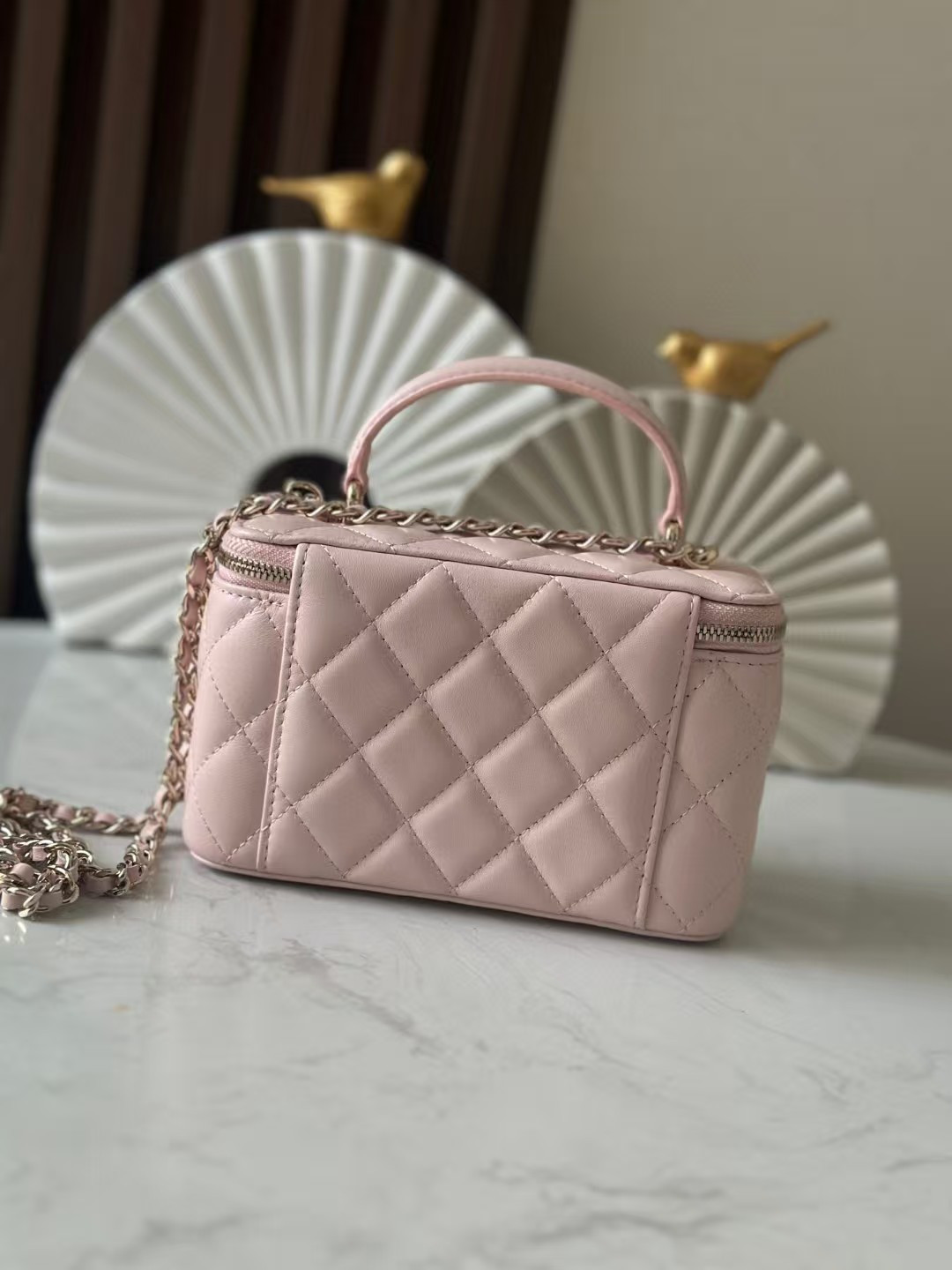 Chanel Long Vanity with chain 16.5x10x8cm