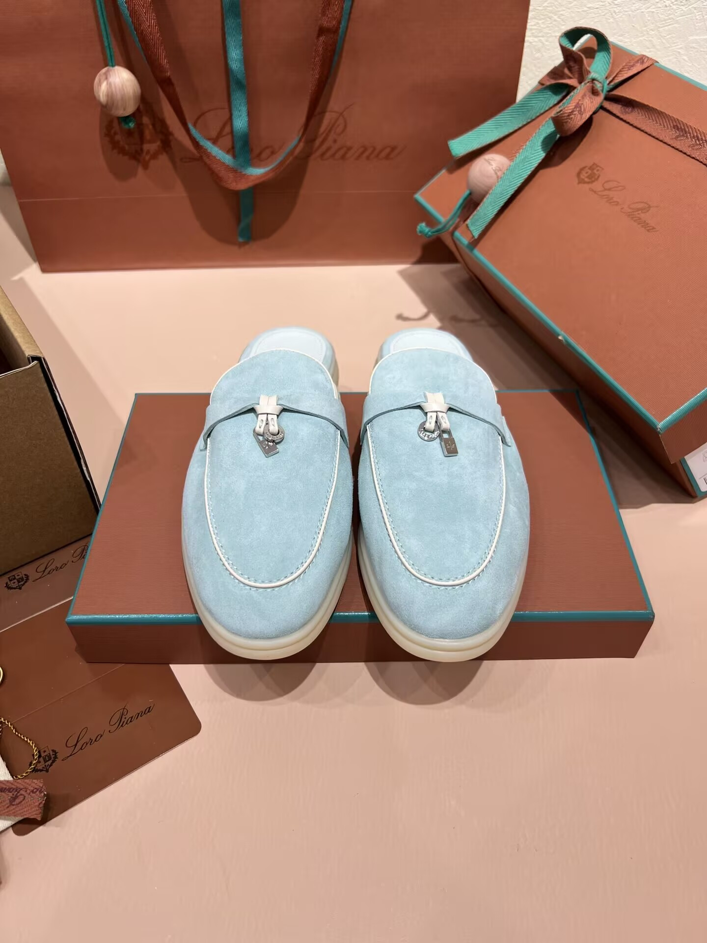 UA Loro Piana Babouche Charms Walk Loafers