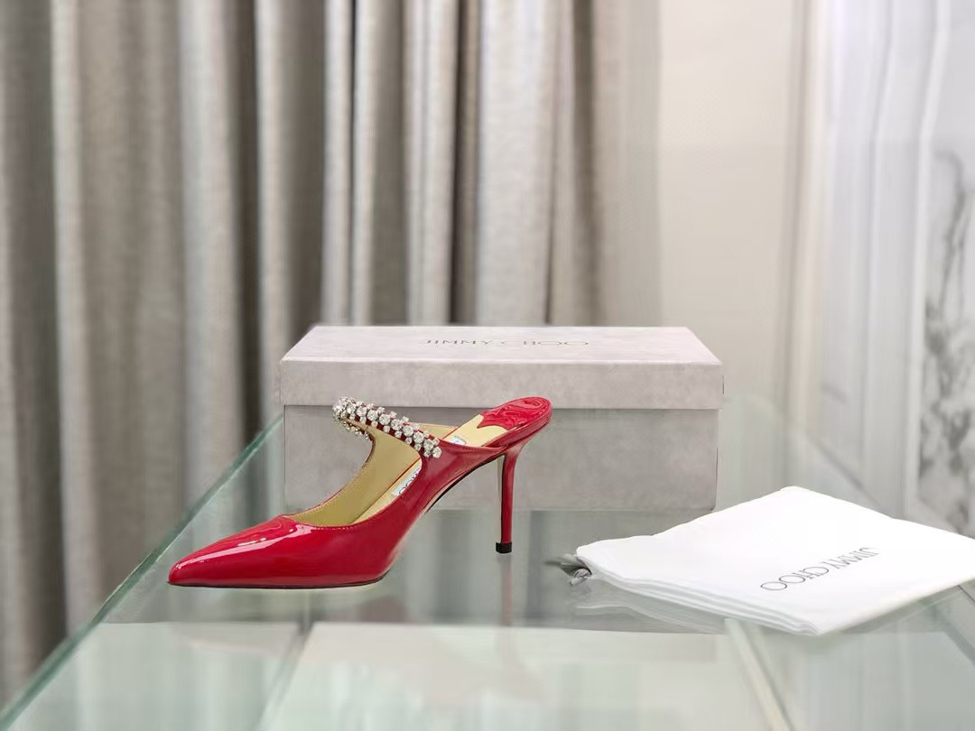 UA Jimmy Choo Mules En Cuir Bing