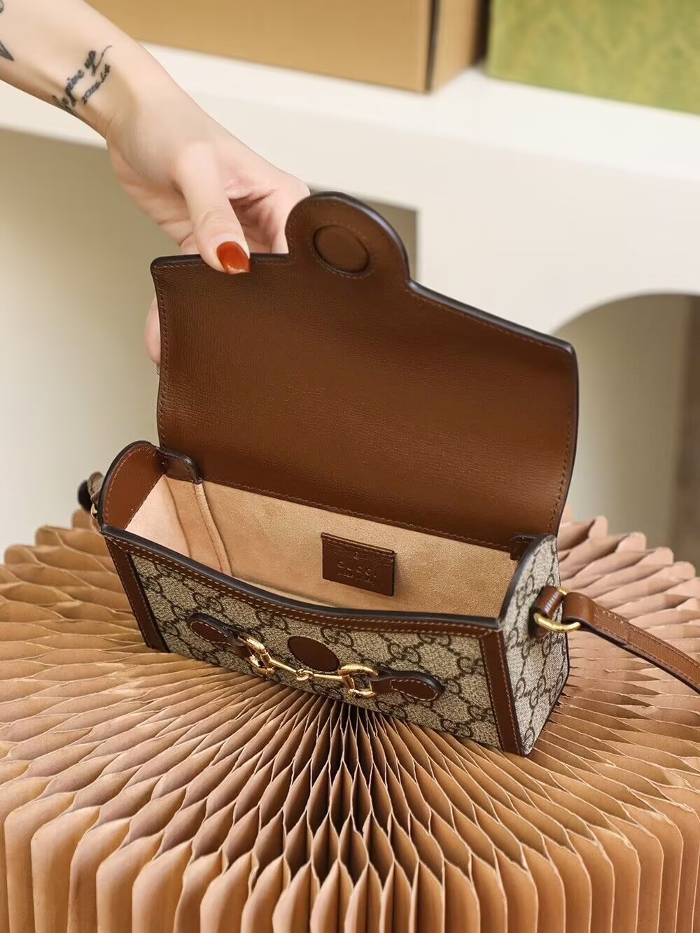 Gucci Horsebit 1955 Mini Bag 18x12x5cm