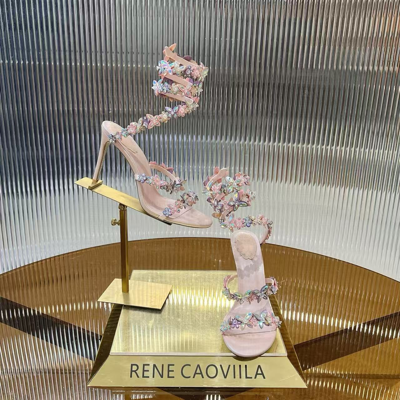 UA RENÉ CAOVILLA Cleo Pumps Sandals 95mm