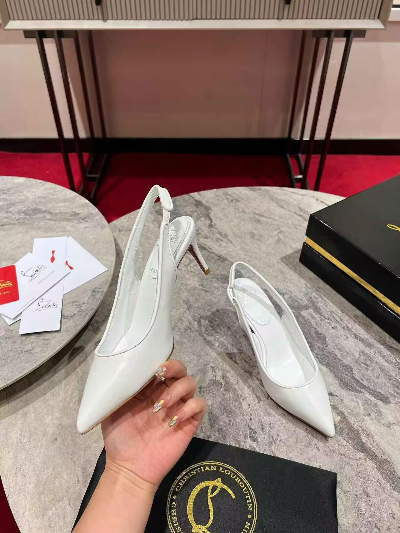 UA Christian Louboutin Sporty Kate Sling 65mm