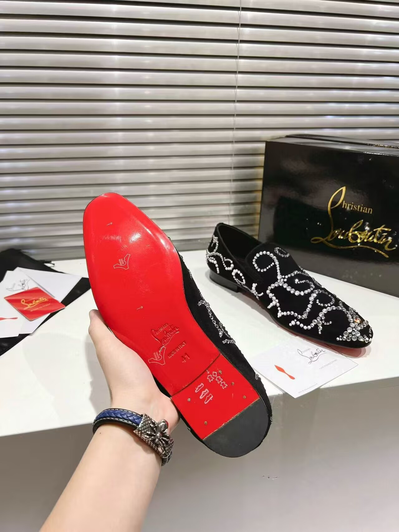 UA CHRISTIAN LOUBOUTIN LOAFERS