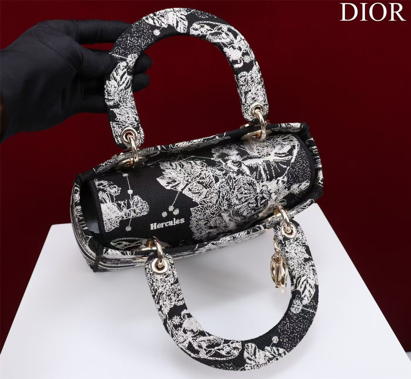 MEDIUM DIOR LADY D-LITE BAG  24 x 20 x 11 cm