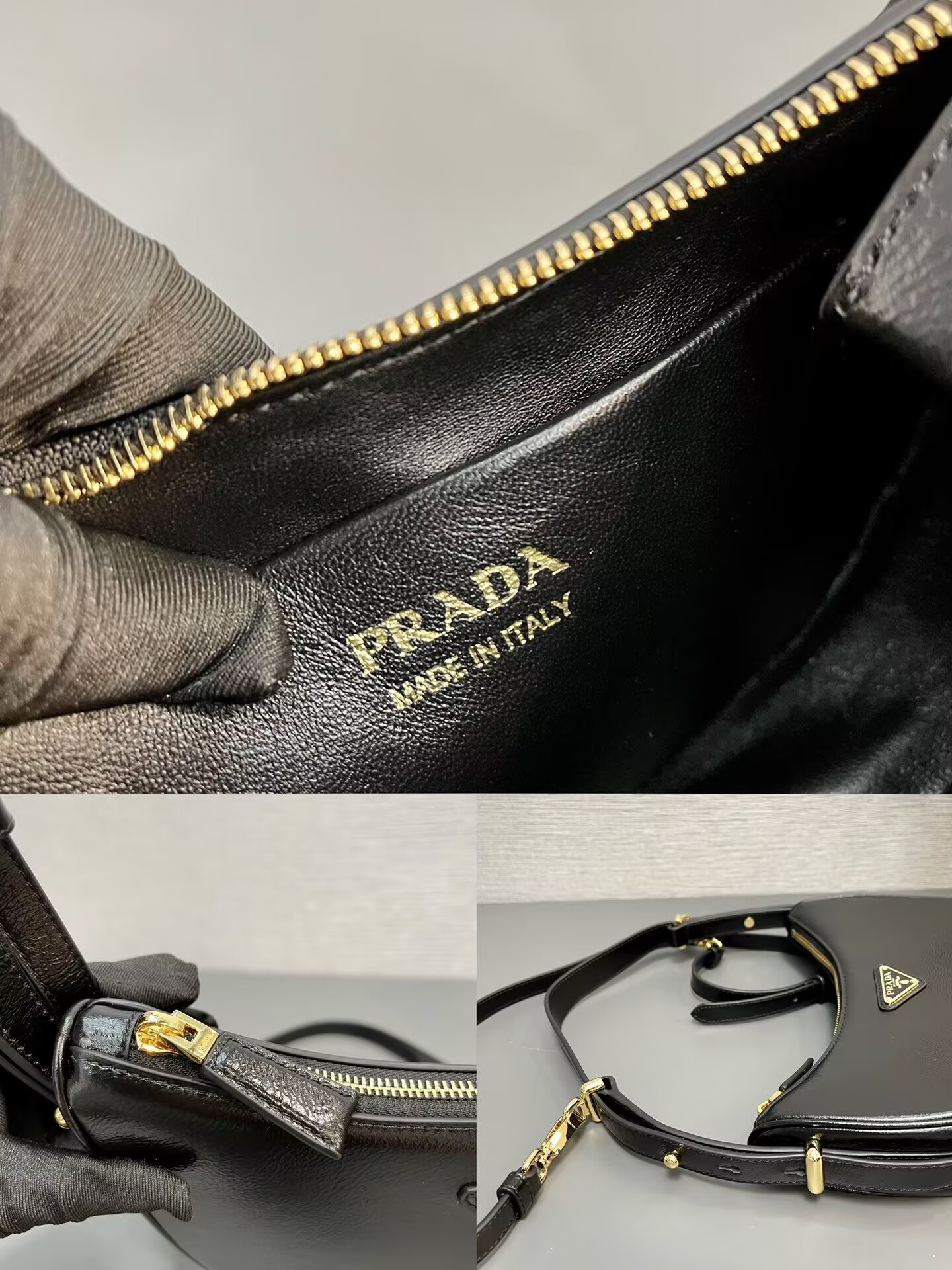 Prada Arqué Shoulder Bag 22.5x18.5x6.5cm