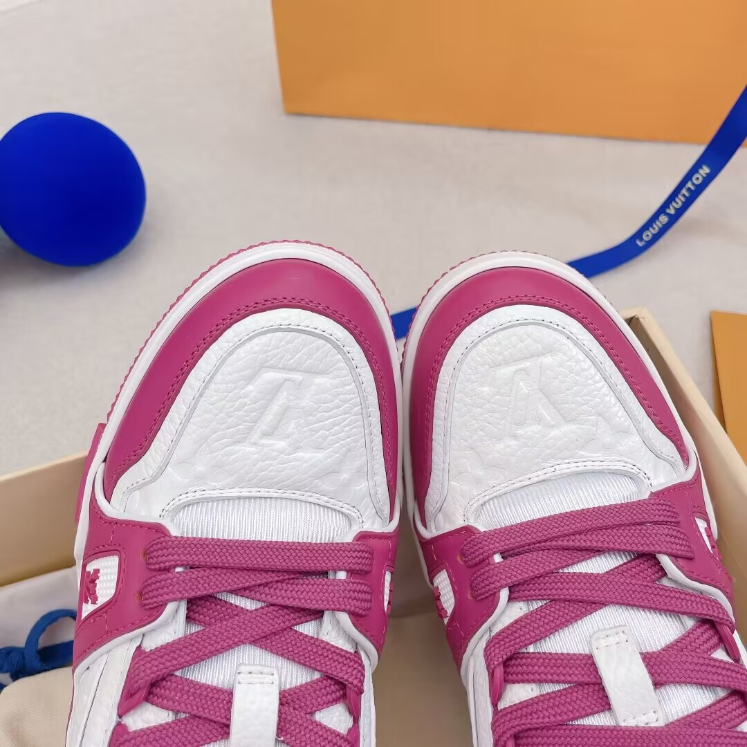 UA Louis Vuitton LV Trainer Low White Fuchsia