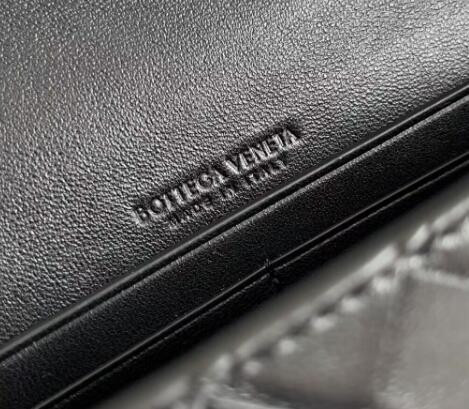 BOTTEGA VENETA Long Clutch Andiamo With Handle Black 31x13x3cm